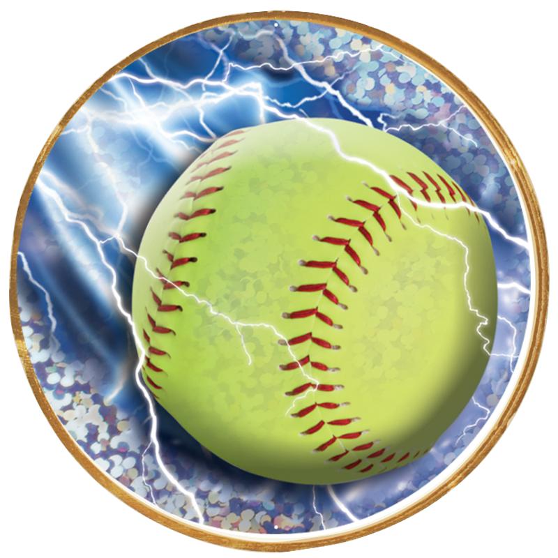 Aazon.co: Softball Pin - 1.25" Softball Star Enael Lapel Pin 1 Pack