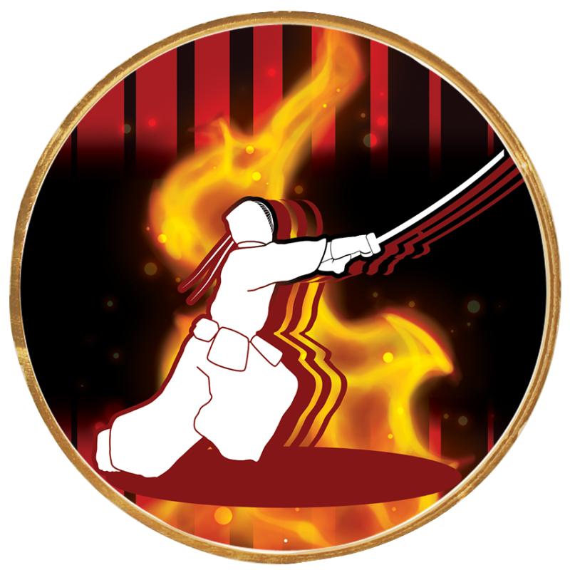 2"Wx2"H INSERT BUTTON PIN