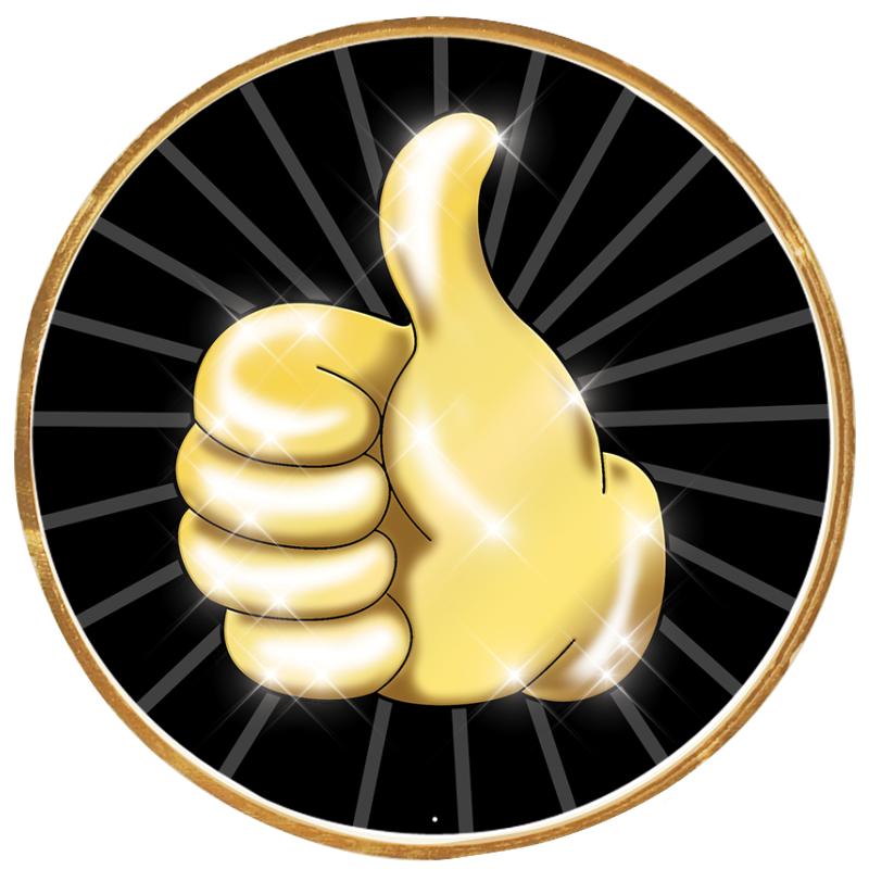 2"Wx2"H INSERT BUTTON PIN