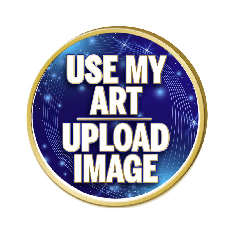 .75" GOLD ROUND INSERT PIN