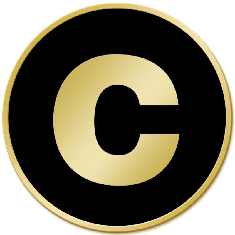 .75" GOLD ROUND INSERT PIN