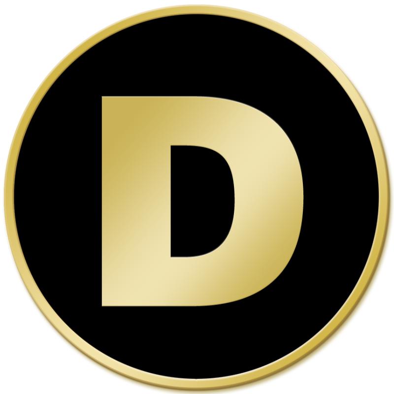 .75" GOLD ROUND INSERT PIN