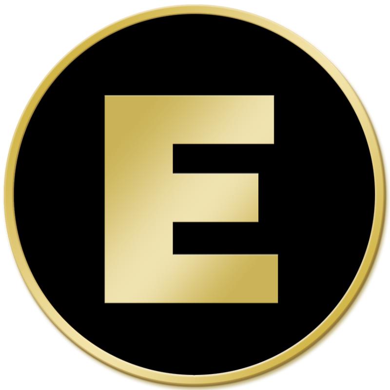 .75" GOLD ROUND INSERT PIN