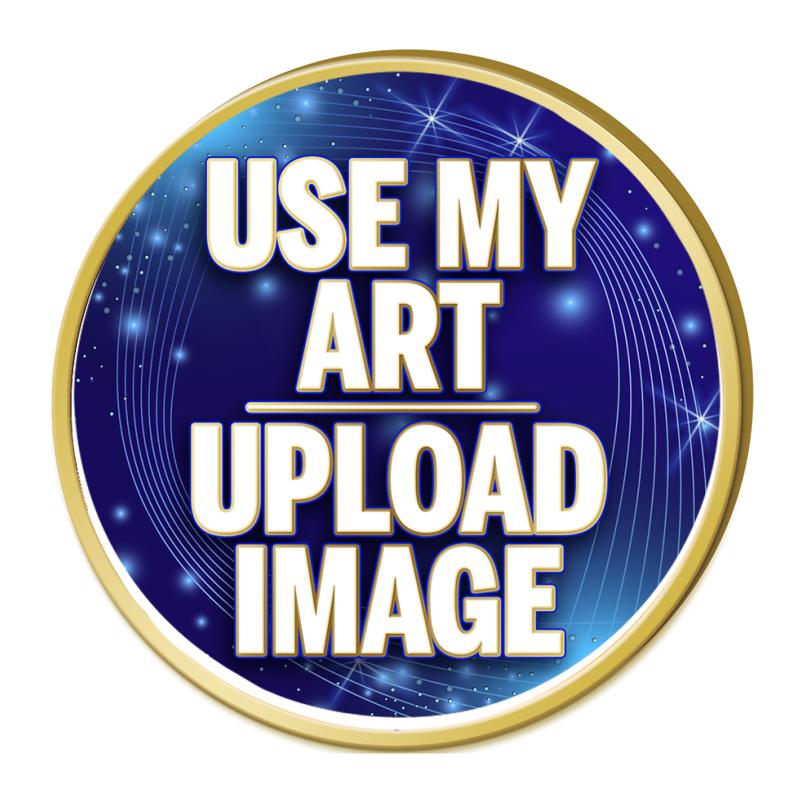 1" GOLD ROUND INSERT PIN