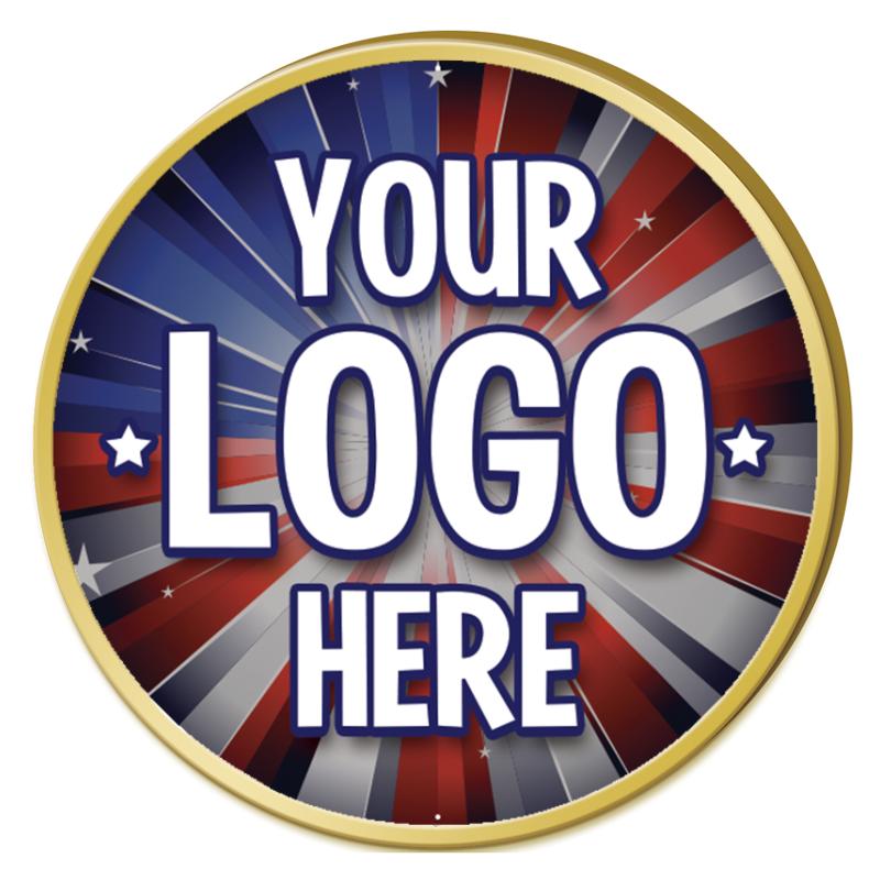 1.25" GOLD ROUND INSERT PIN