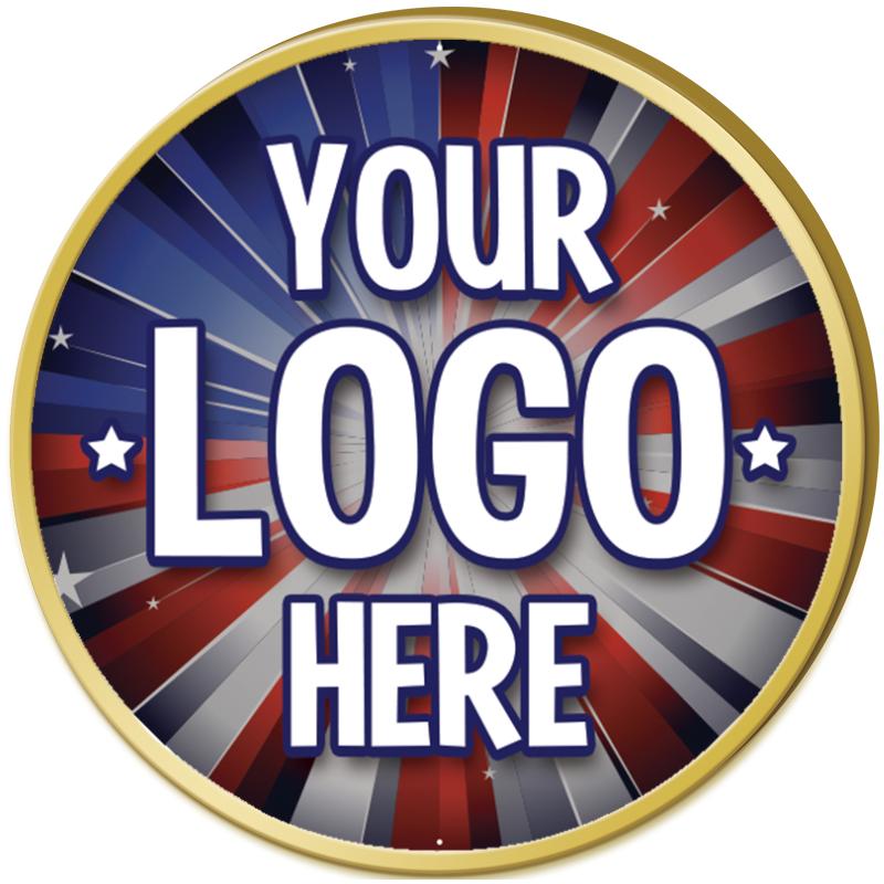 1.5" GOLD ROUND INSERT PIN