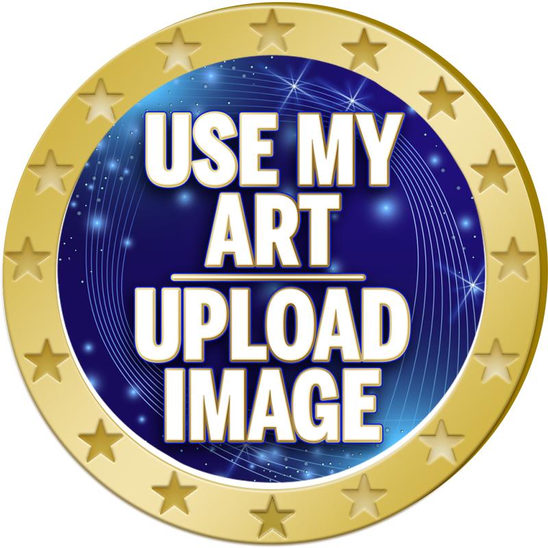 1" GOLD ROUND INSERT PIN