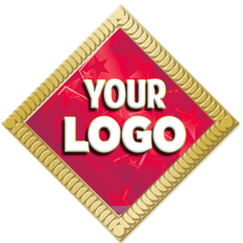 1.5"Wx1.5"H DIAMOND INS PIN-GD