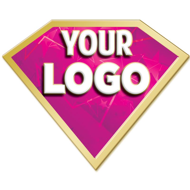 0.88" DIAMOND BLING INS PIN GD