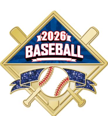 Baseball Glitter Insert Pin