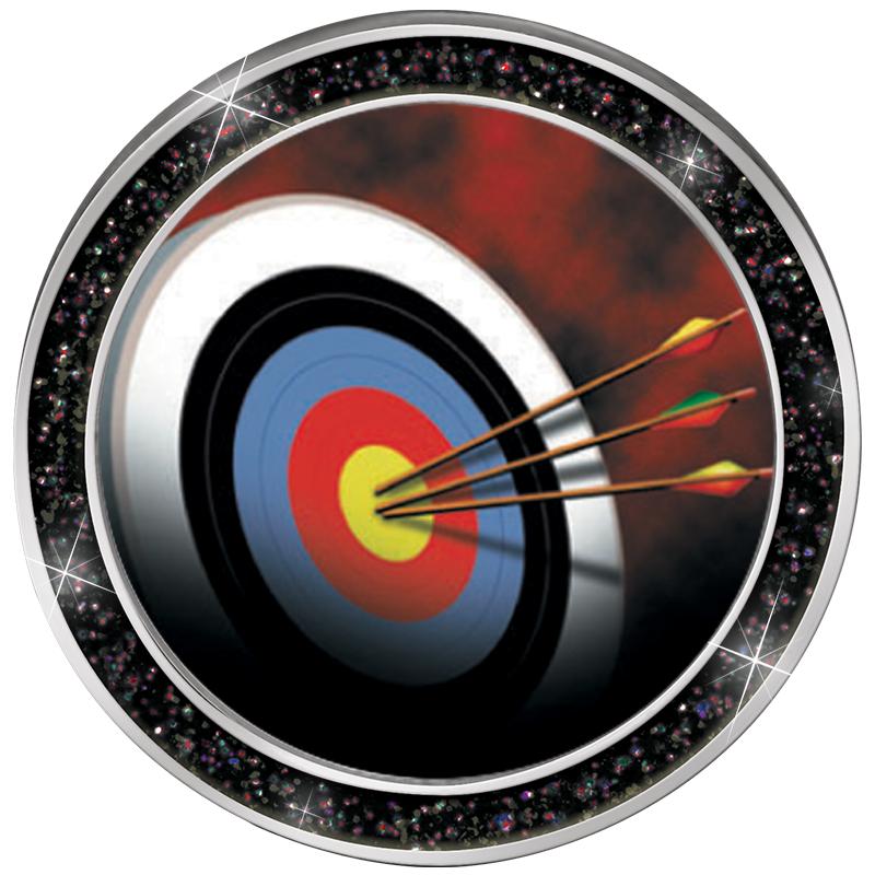 1.3" BLACK GLITTER INSERT PIN