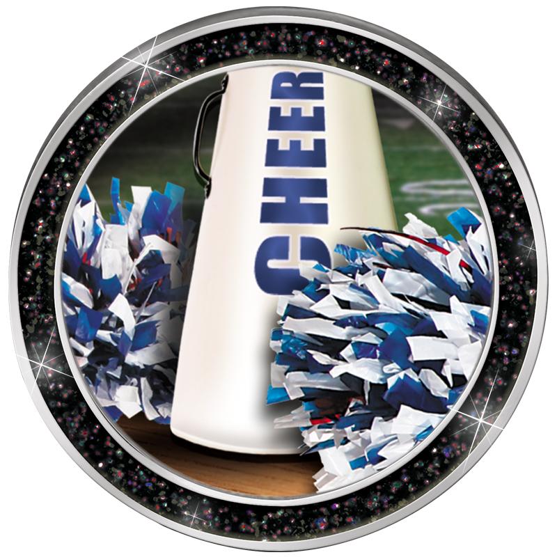 1.3" BLACK GLITTER INSERT PIN