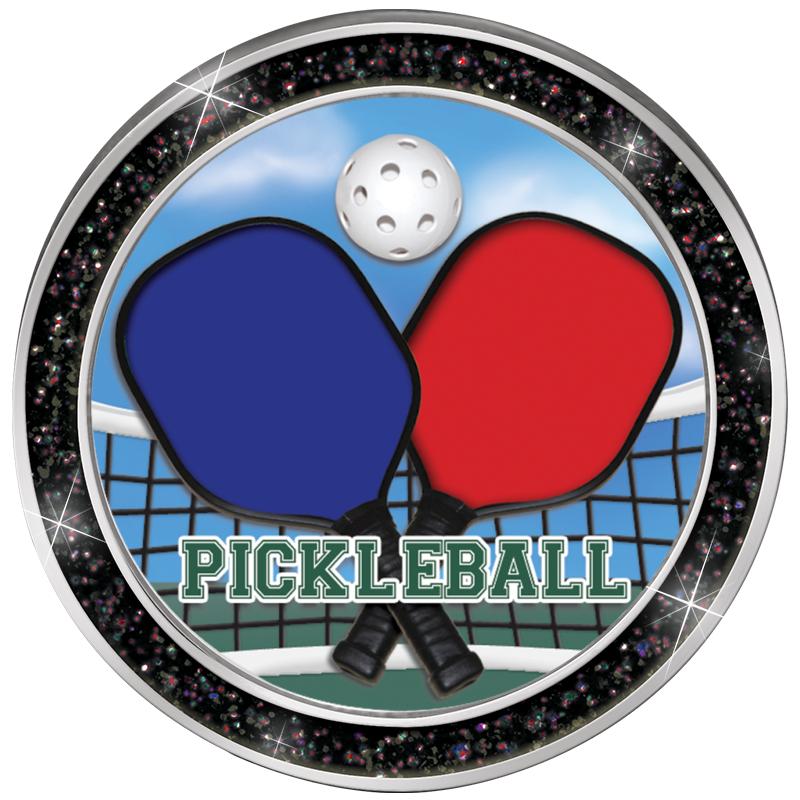 1.3" BLACK GLITTER INSERT PIN