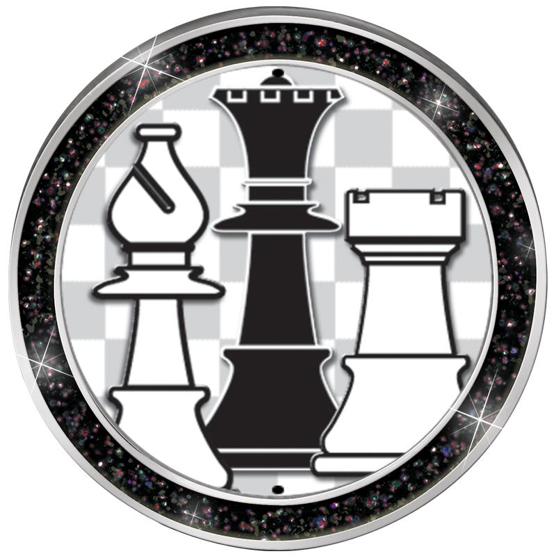 1.3" BLACK GLITTER INSERT PIN