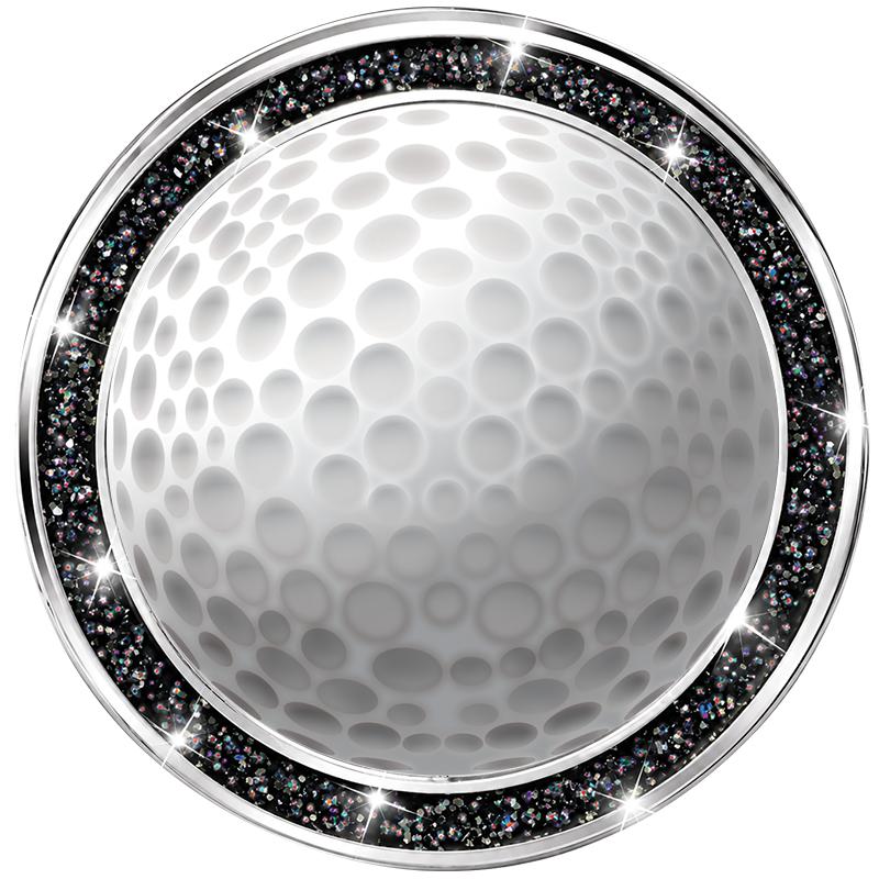 1.3" BLACK GLITTER INSERT PIN
