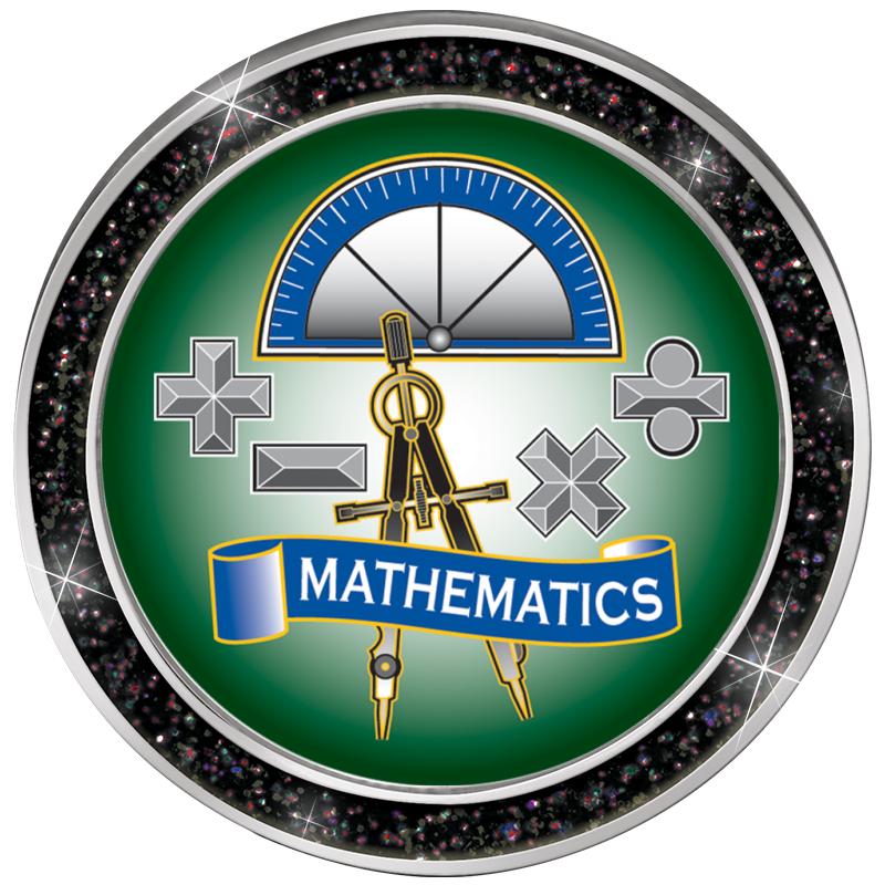 1.3" BLACK GLITTER INSERT PIN