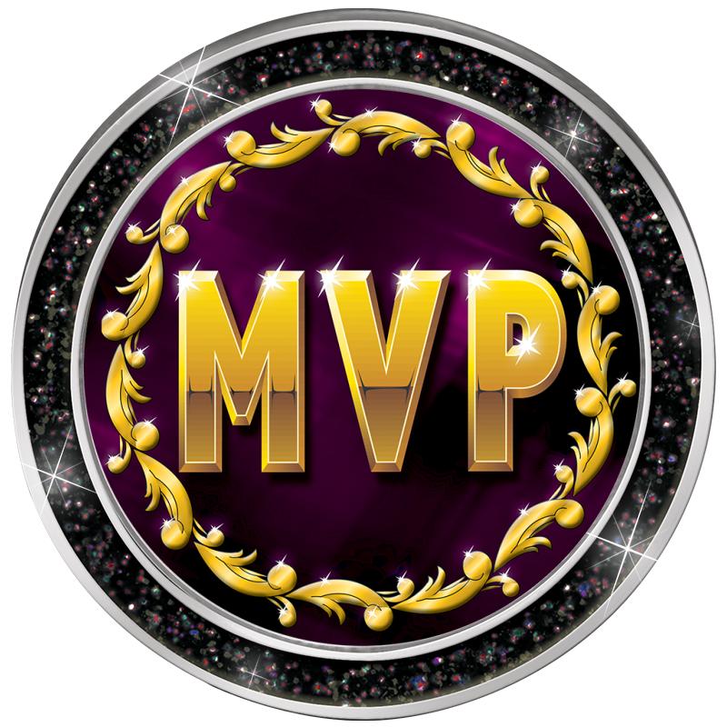 1.3" BLACK GLITTER INSERT PIN