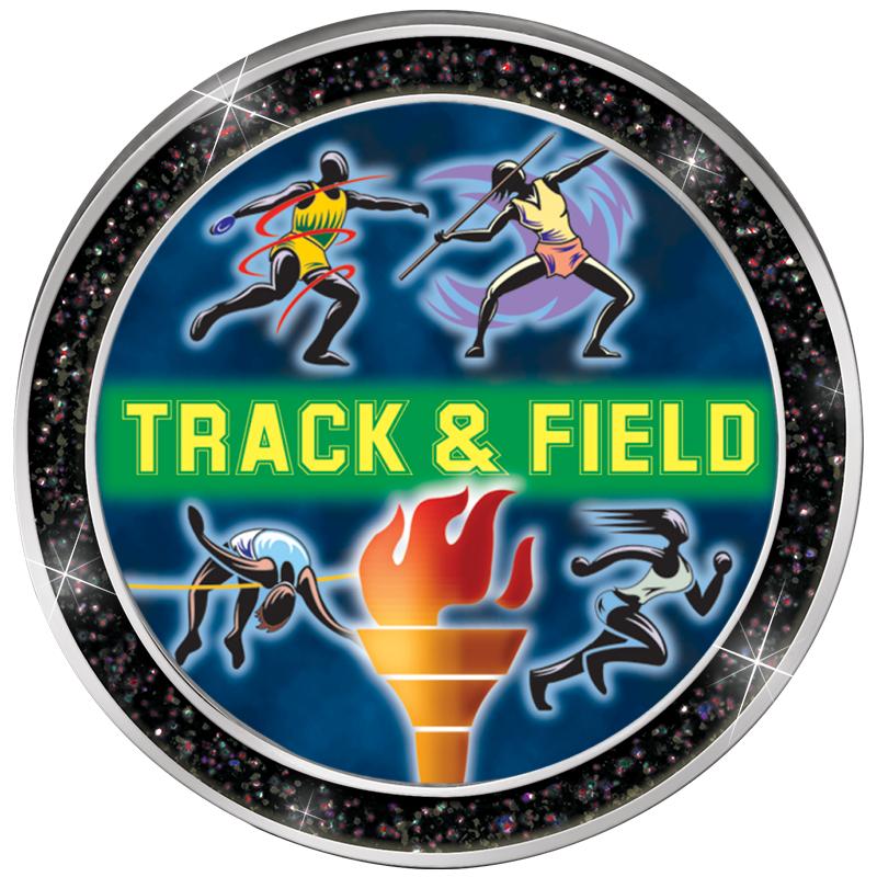 1.3" BLACK GLITTER INSERT PIN