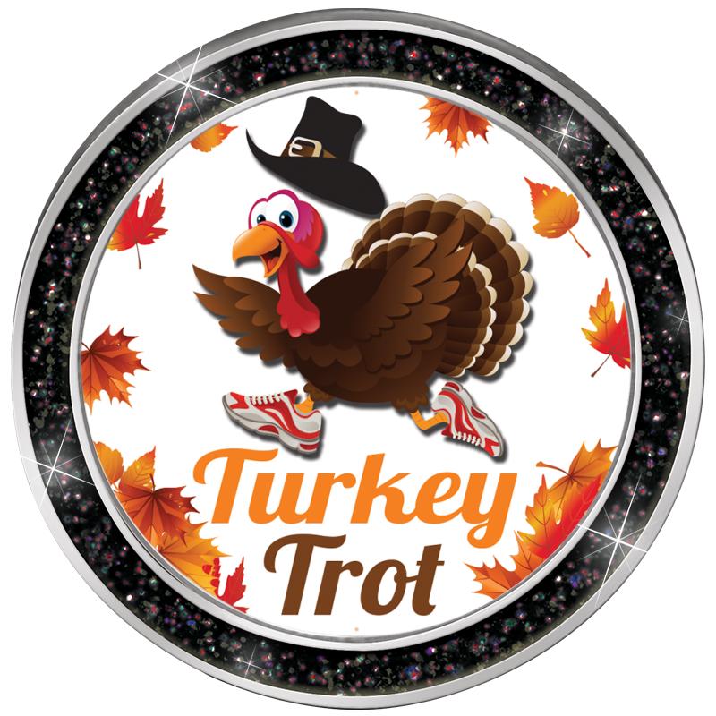 1.3" BLACK GLITTER INSERT PIN