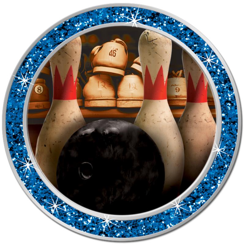 1.3" BLUE GLITTER INSERT PIN