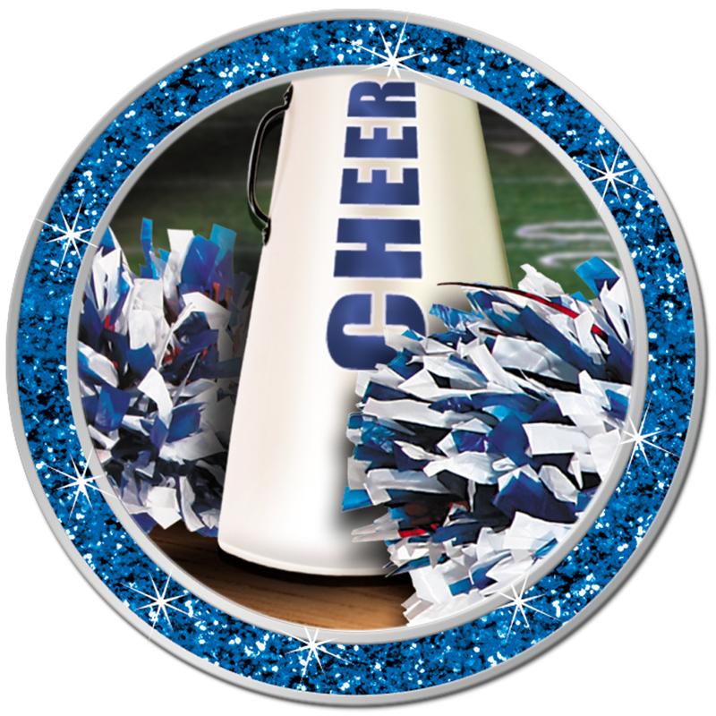 1.3" BLUE GLITTER INSERT PIN