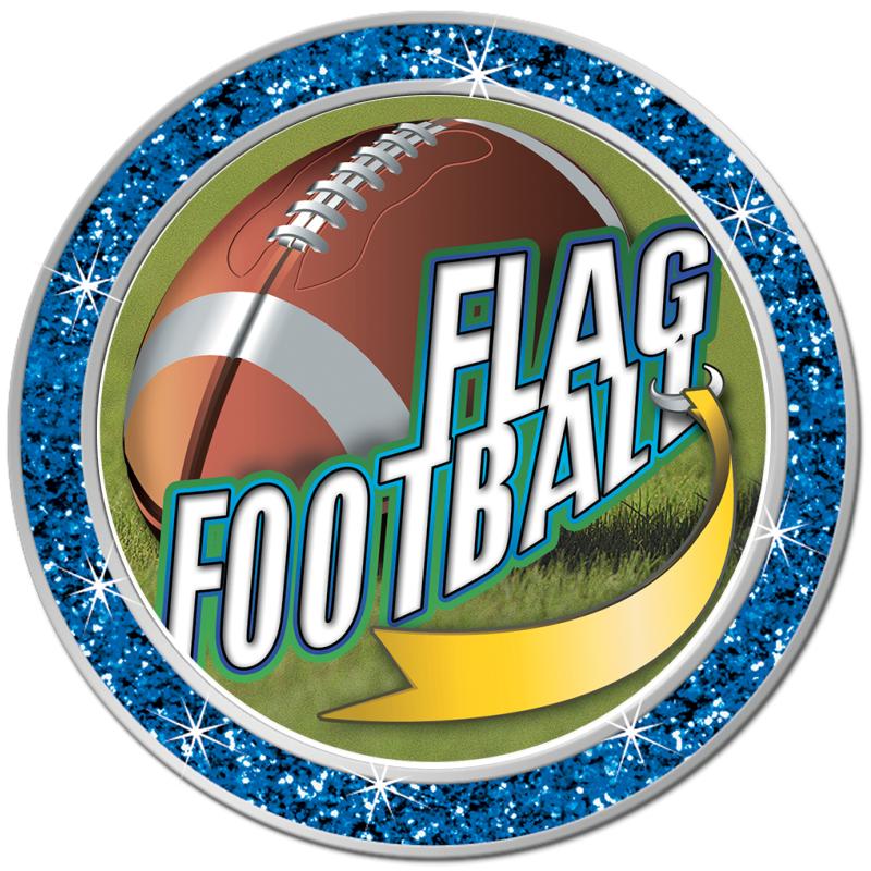 1.3" BLUE GLITTER INSERT PIN