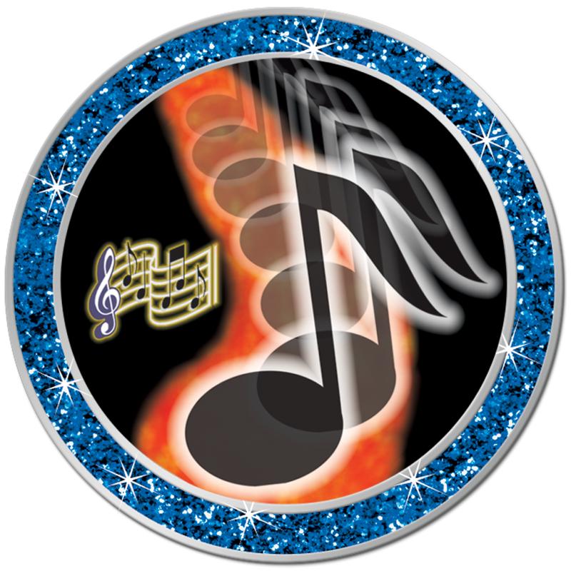 1.3" BLUE GLITTER INSERT PIN