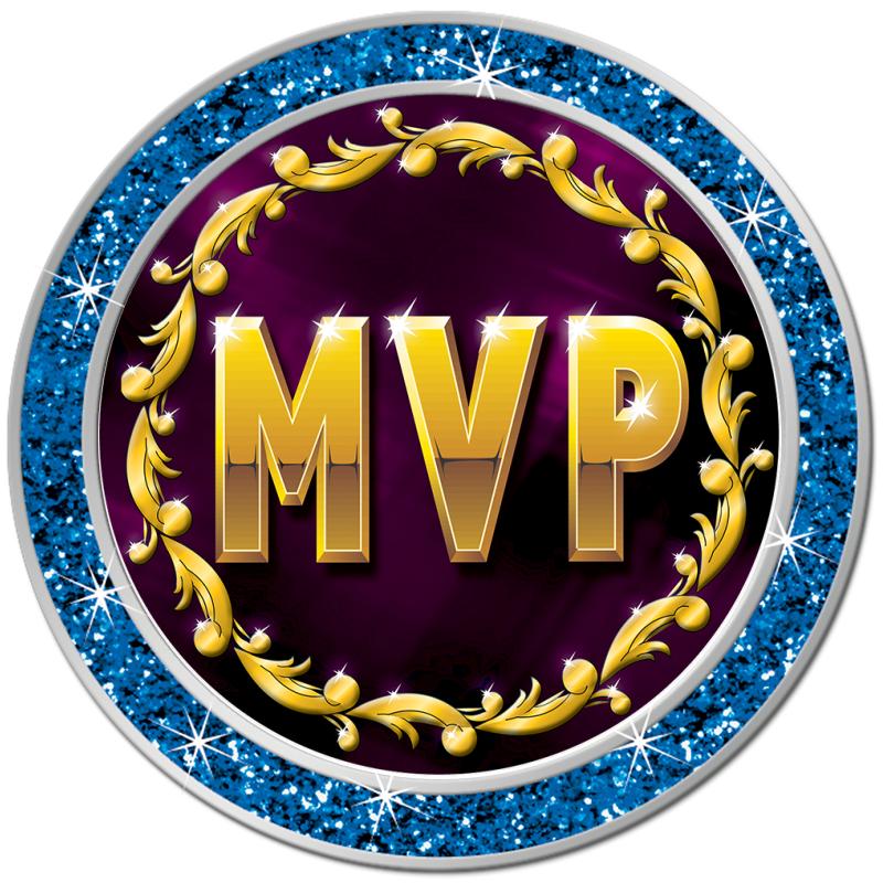 1.3" BLUE GLITTER INSERT PIN