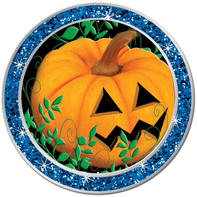 1.3" BLUE GLITTER INSERT PIN