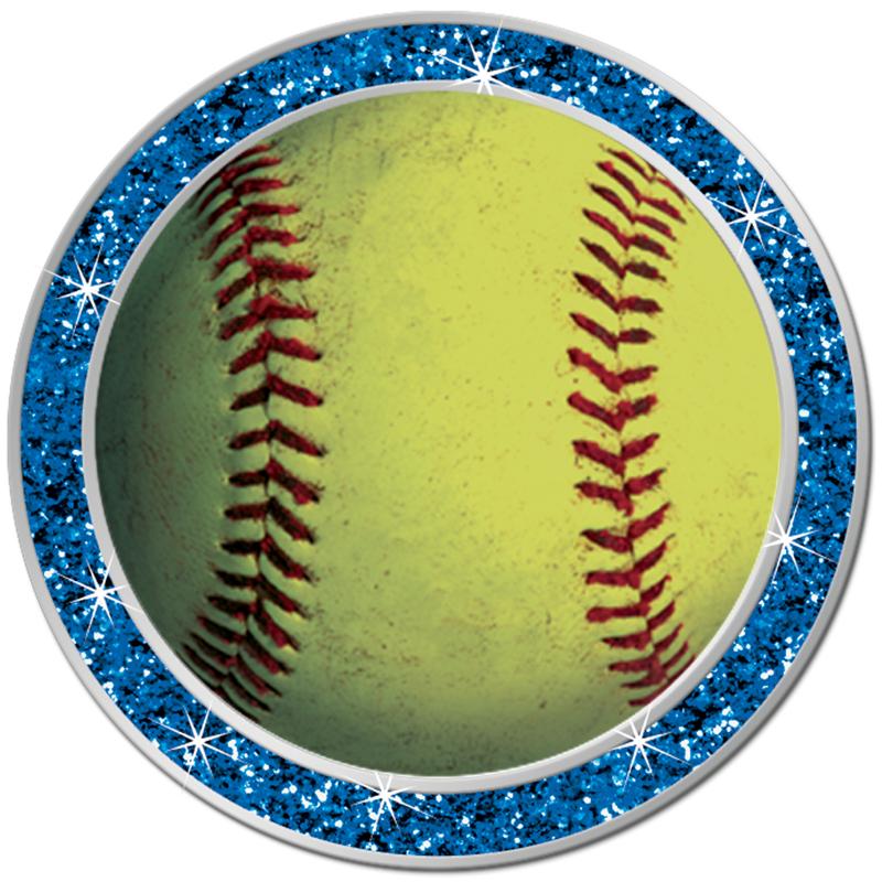 1.3" BLUE GLITTER INSERT PIN