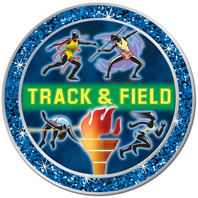 1.3" BLUE GLITTER INSERT PIN