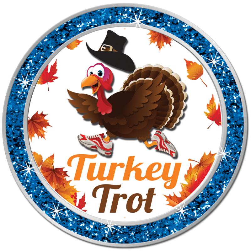 1.3" BLUE GLITTER INSERT PIN