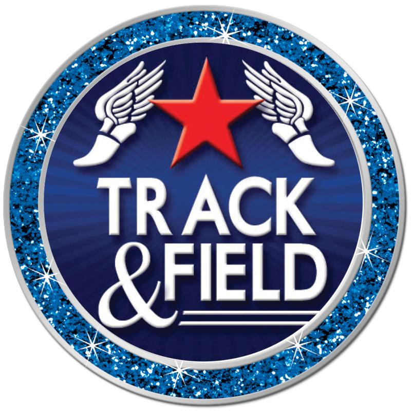 1.3" BLUE GLITTER INSERT PIN