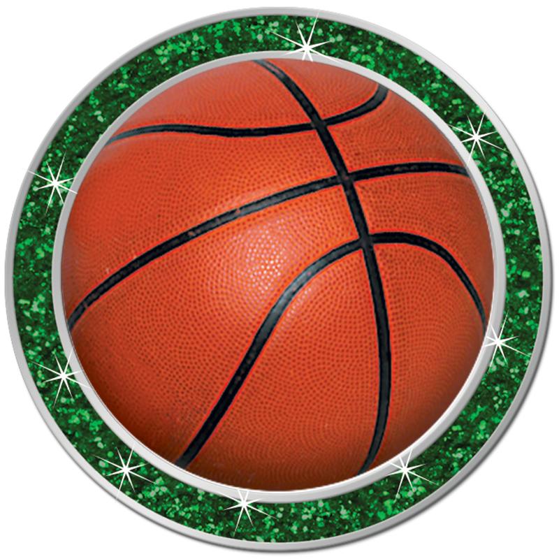 1.3" GREEN GLITTER INSERT PIN