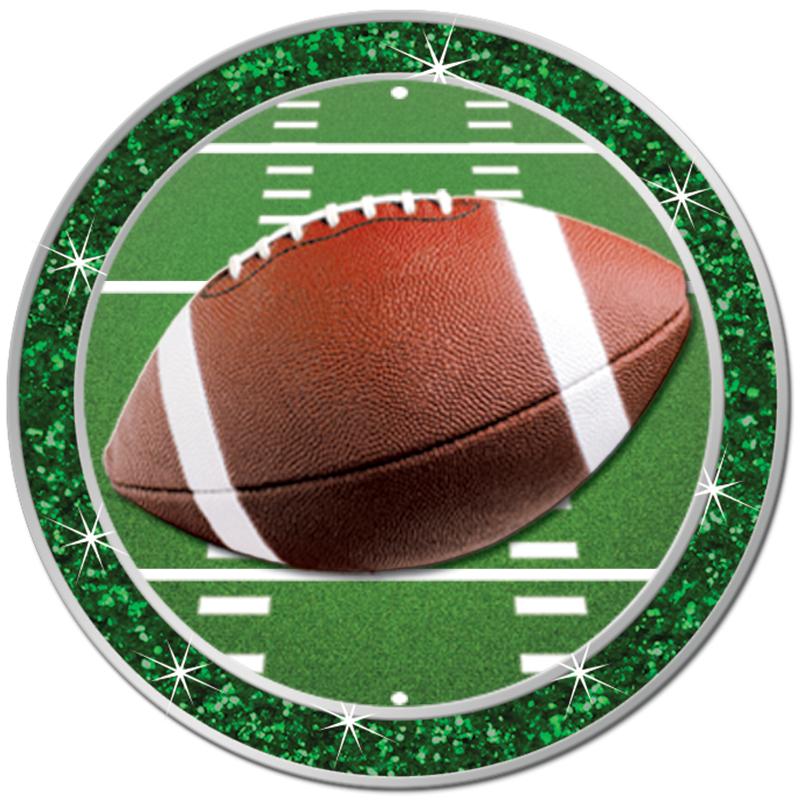 1.3" GREEN GLITTER INSERT PIN