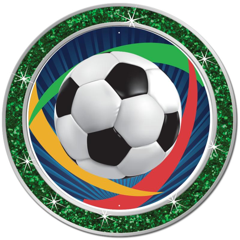 1.3" GREEN GLITTER INSERT PIN