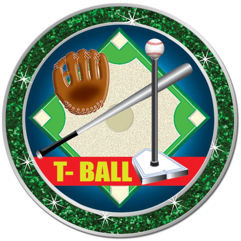 1.3" GREEN GLITTER INSERT PIN