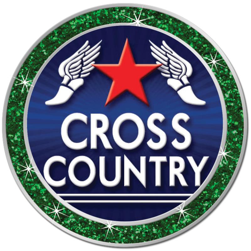 1.3" GREEN GLITTER INSERT PIN