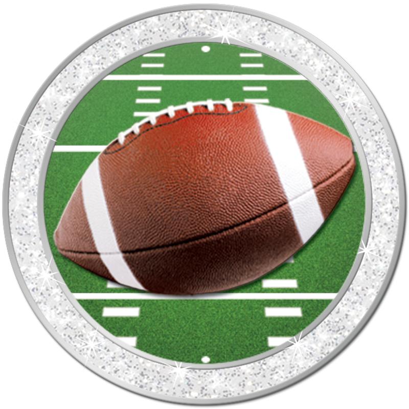 1.3" SILVER GLITTER INSERT PIN