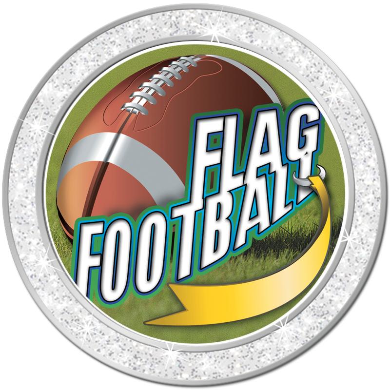 1.3" SILVER GLITTER INSERT PIN