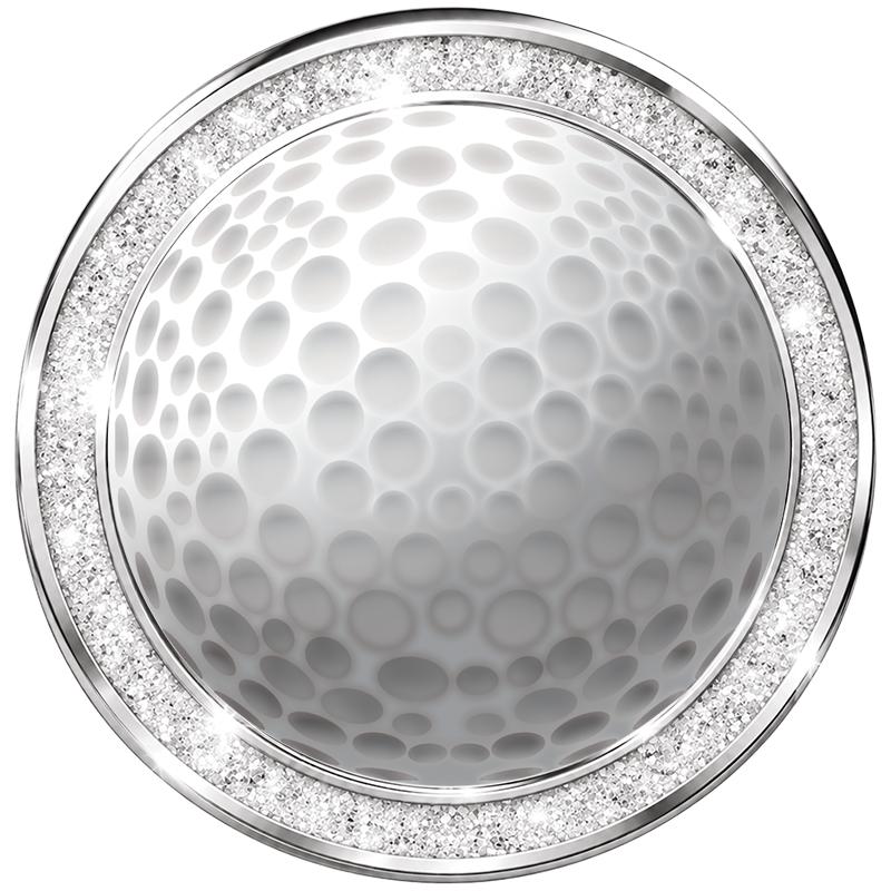 1.3" SILVER GLITTER INSERT PIN