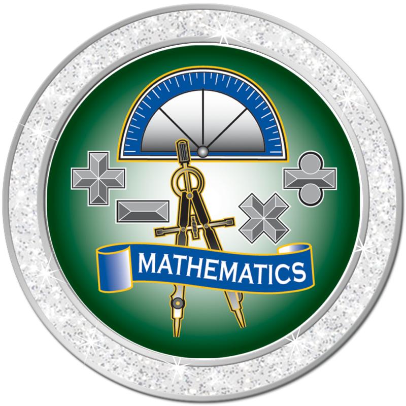 1.3" SILVER GLITTER INSERT PIN