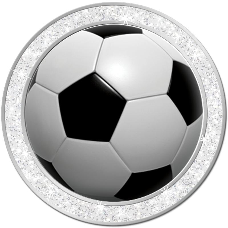 1.3" SILVER GLITTER INSERT PIN