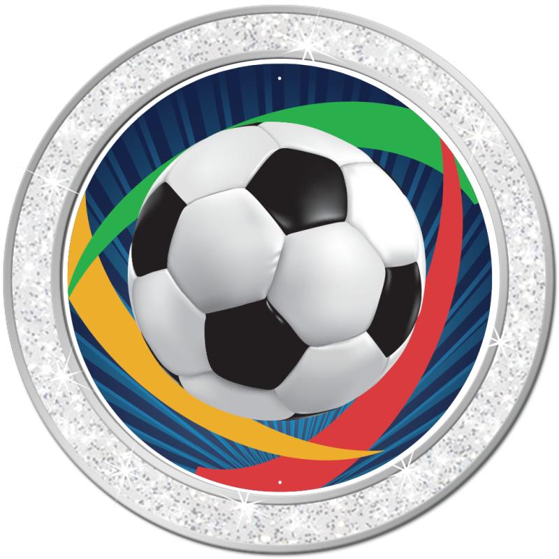 1.3" SILVER GLITTER INSERT PIN