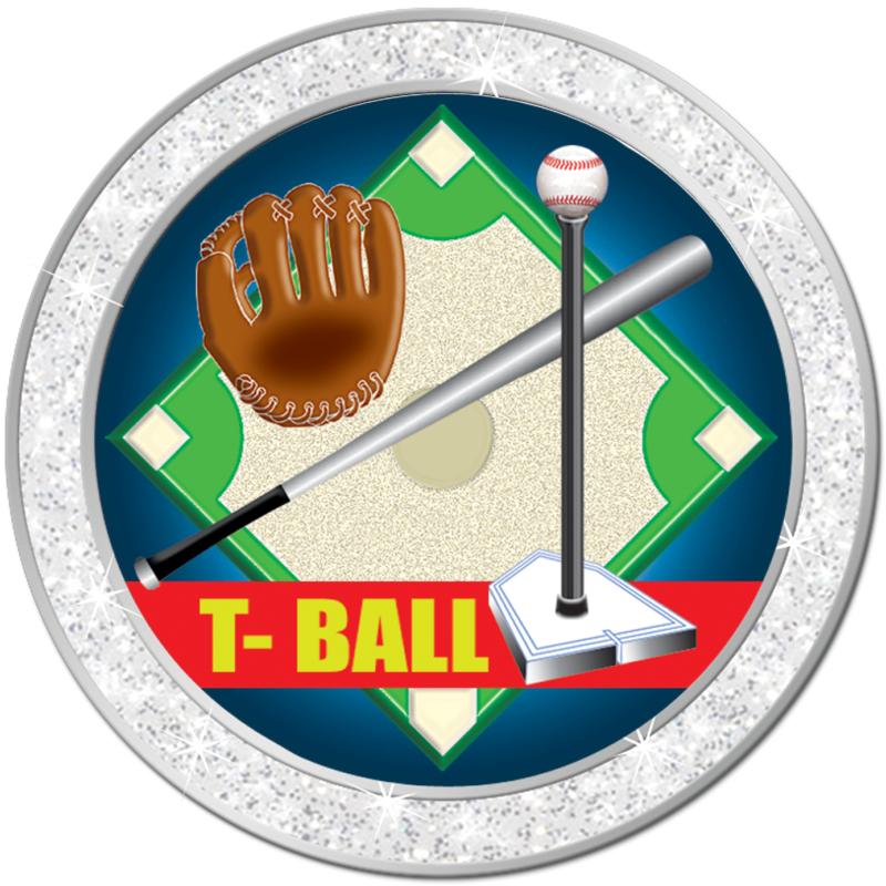 1.3" SILVER GLITTER INSERT PIN