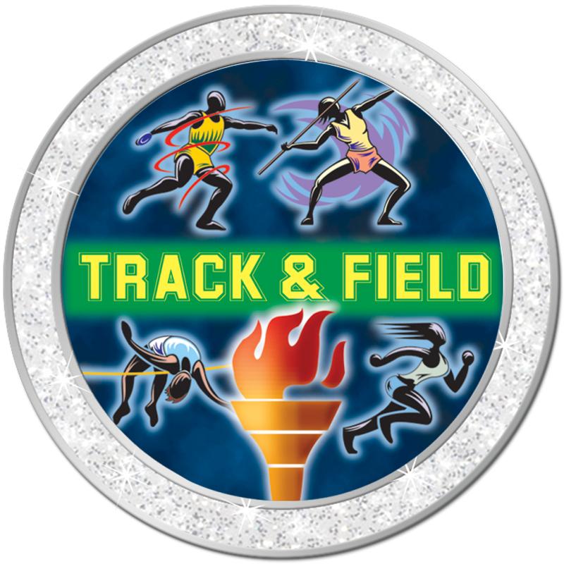 1.3" SILVER GLITTER INSERT PIN