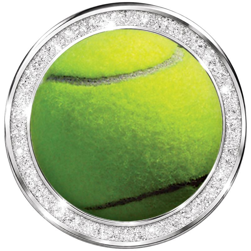 1.3" SILVER GLITTER INSERT PIN