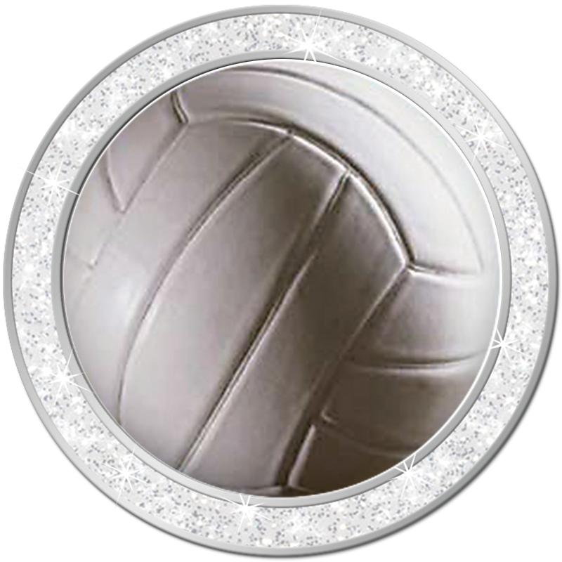 1.3" SILVER GLITTER INSERT PIN