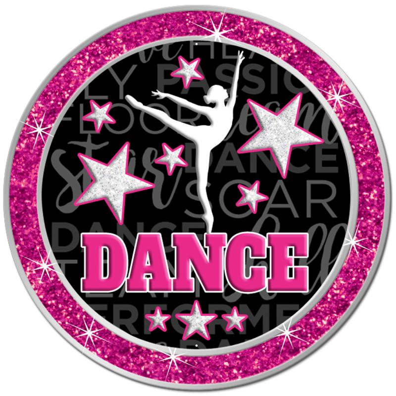 1.3" PINK GLITTER INSERT PIN