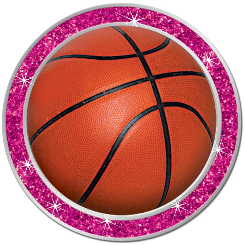 1.3" PINK GLITTER INSERT PIN